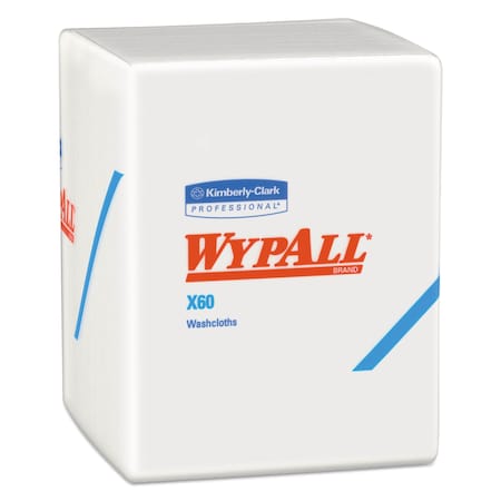 Wypall Wipes, White, 1/4 Fold Poly Wrapped, Cloth, General Purpose;Patient Care, Unscented, 12.5" W. x KCC 41083